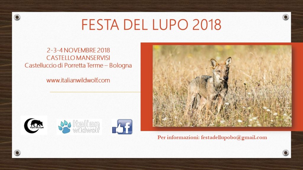 Festa del lupo 2018 – Save the date